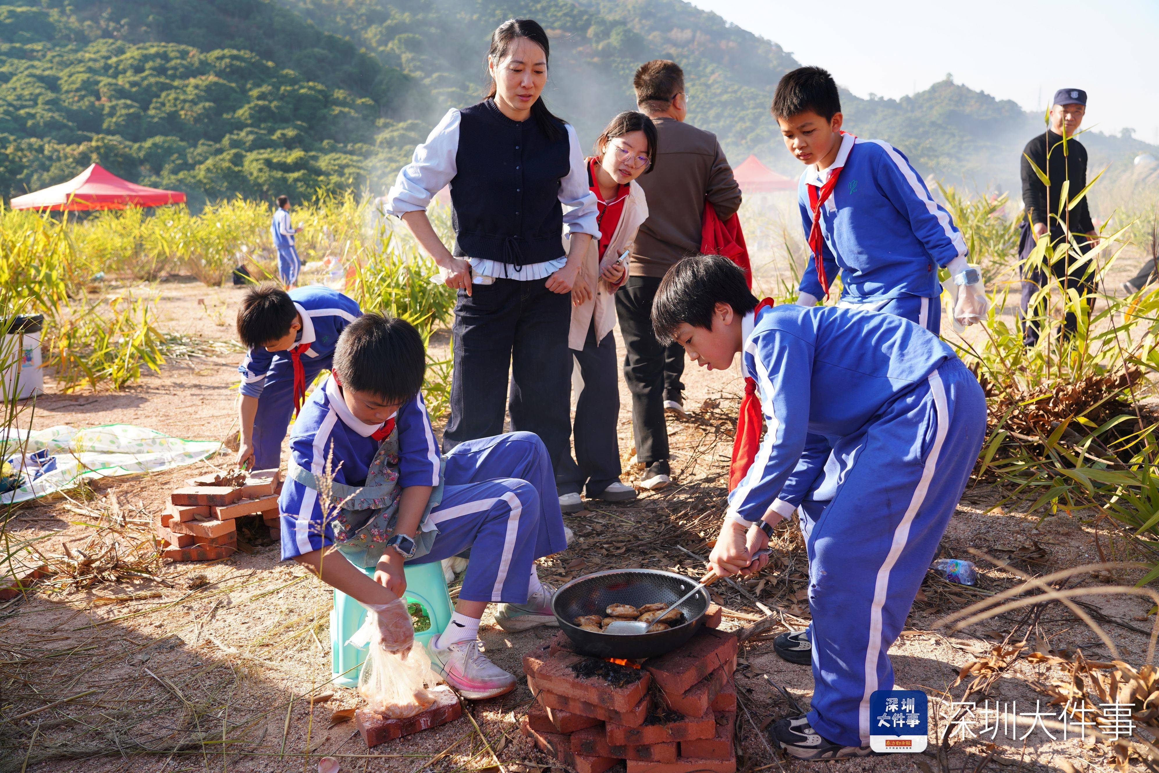 把課堂搬到野外！深圳小學生野炊“畢業考”真香
