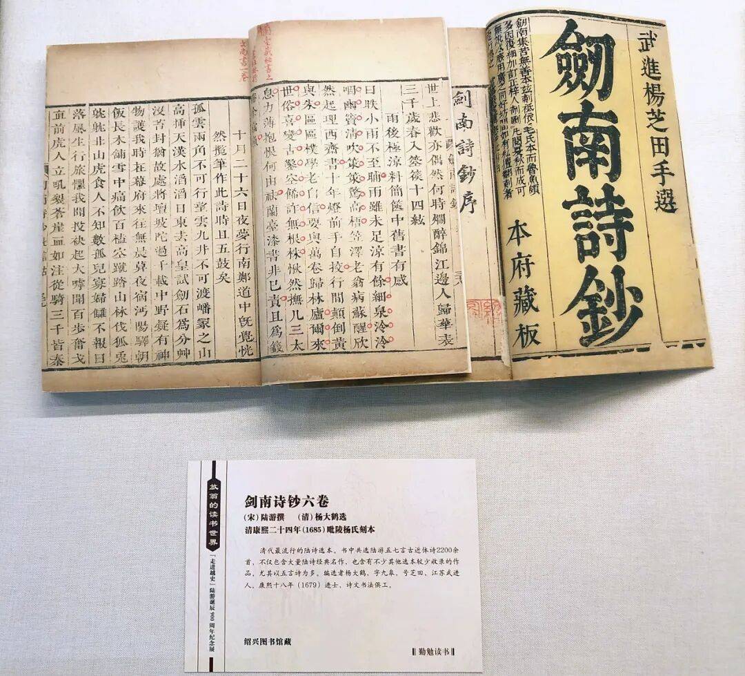 浙江紹興圖書館：讓“陸游”精神大放新光彩