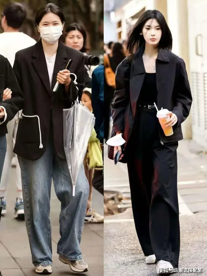 原創今年春天流行的“闊腿褲”，這樣穿時髦減齡又高階，趕快收藏起來