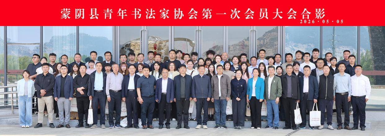 原創蒙陰縣青年書法家協會正式成立
