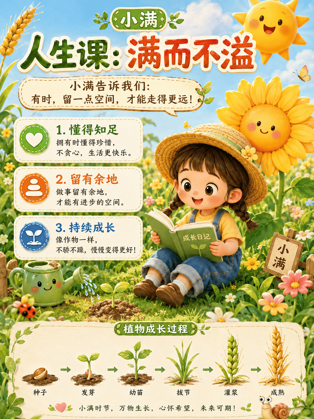 原創帶娃讀懂“小滿”：這堂關於成長的溫情課，建議收藏！