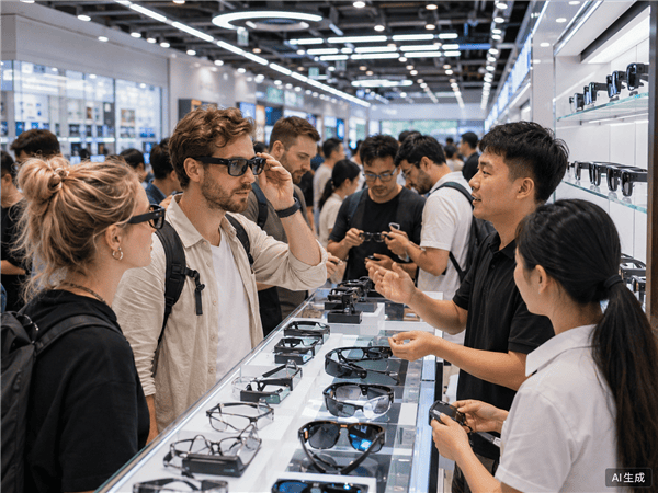 AI眼鏡賣爆！5月成交額暴漲超200% 大量老外來華強北掃貨