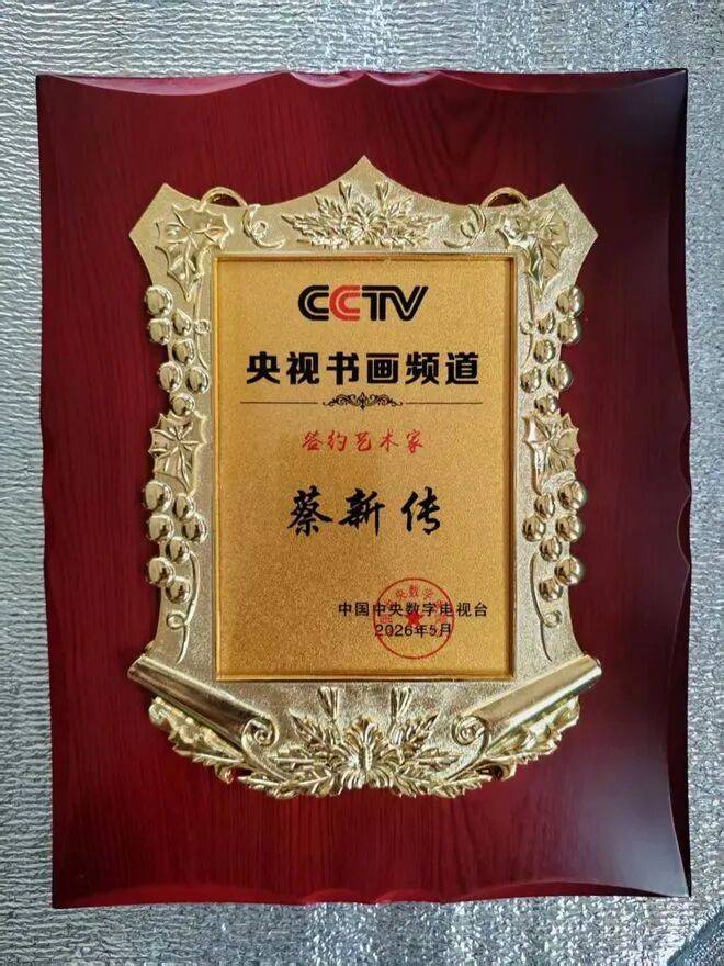 蔡新傳——當代實力派書法藝術家【CCTV央視書畫簽約藝術家】