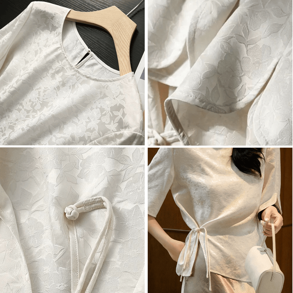 “新中式刺繡上衣”很時髦，貴氣從骨子裡透出來