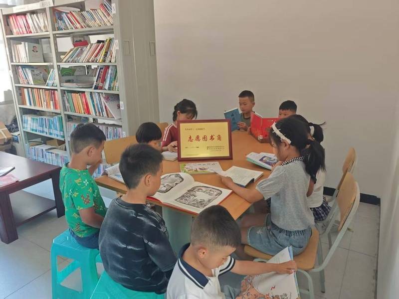 貴州百所青年鄉村振興夜校志願圖書角建設專案落地見效