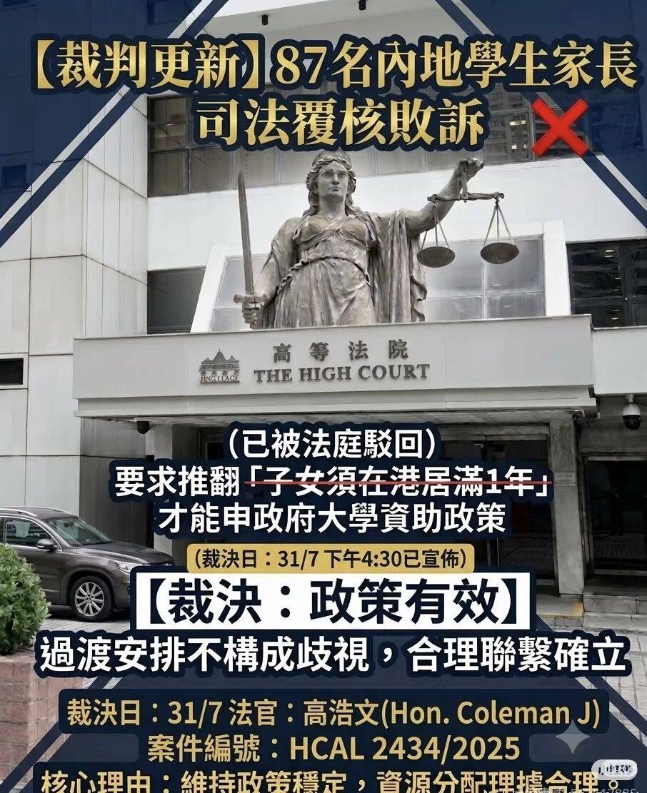 大結局：87位香港新移民家長輸了！