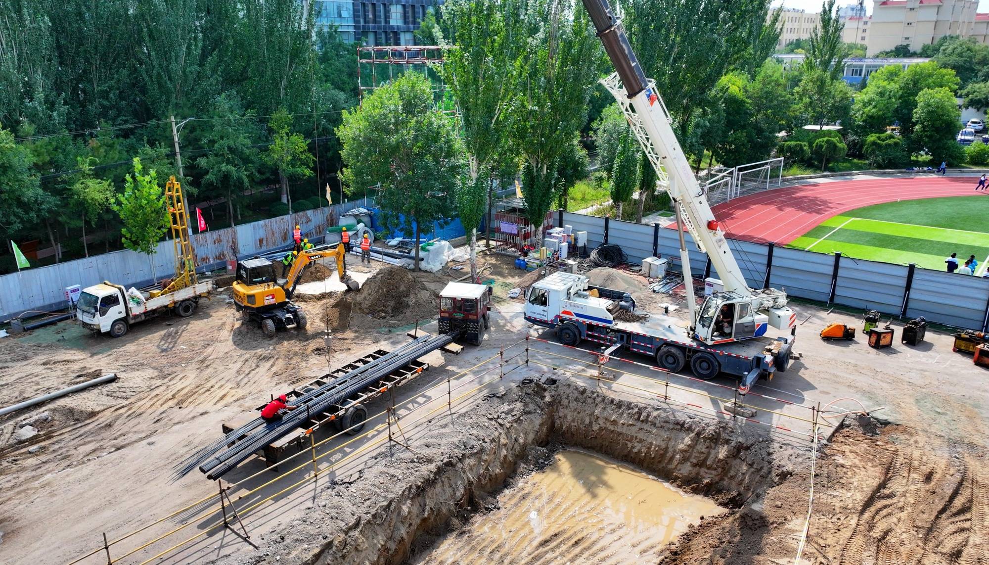 銀川十六中擴建專案加緊施工 夯實教育均衡根基