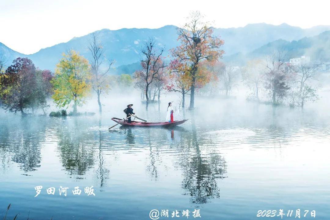 湖北羅田烏桕紅葉攝影採風，大別山金秋光影盛宴，參團認準#國際旅遊攝影網#52旅遊攝影#長紅攝影#52旅行攝影