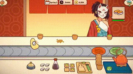 《美味回轉壽司店模擬器》參展Steam動漫遊戲節